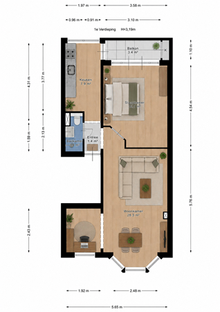 Medium property photo - Valkenboslaan 378, 2563 EG Den Haag
